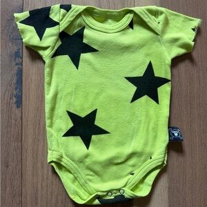 nununu Star Bodysuit in hot lime